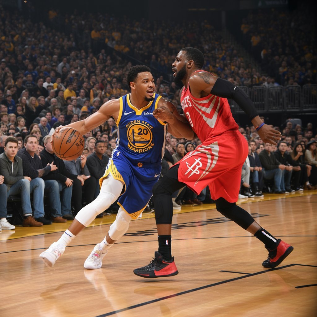 Golden State Warriors Vs Houston Rockets Match Playe