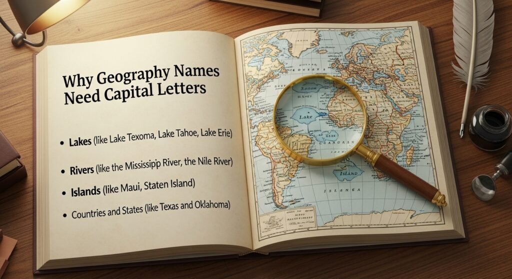 lake texoma should be capitalized 