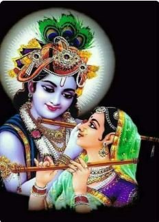 A depiction of a divine entity central to Indian spirituality, with numerous devotees expressing reverence and admiration.