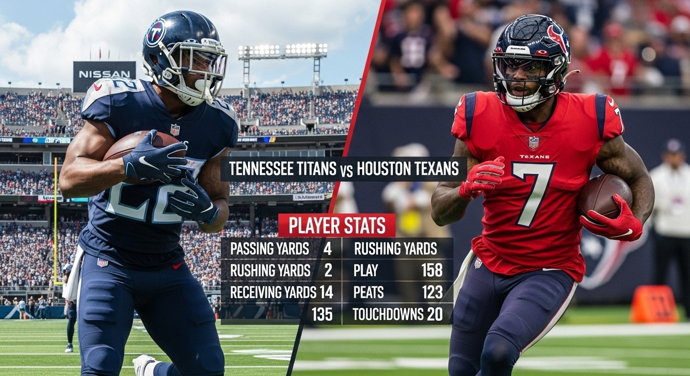 tennessee titans vs texans match player stats
