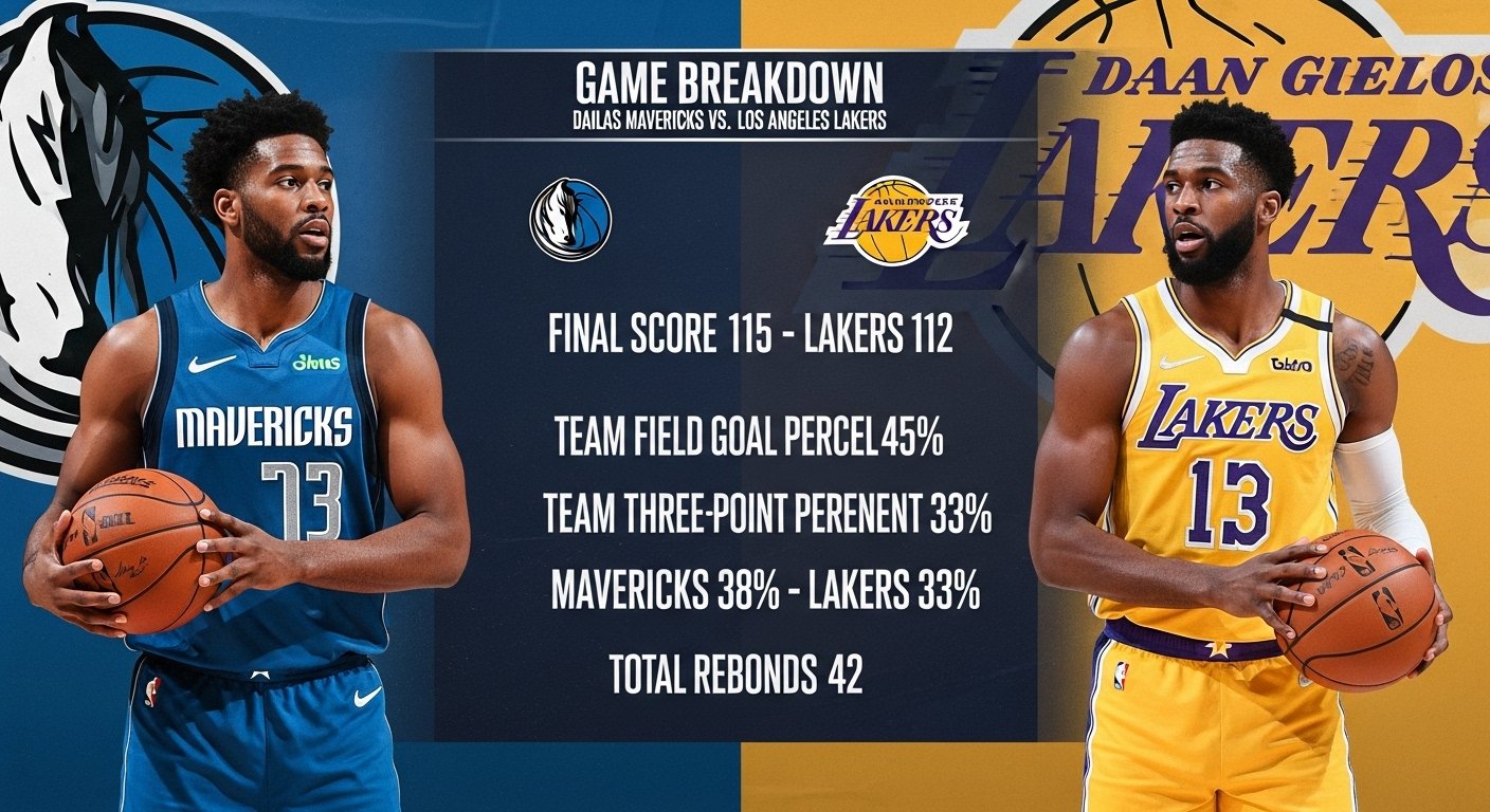 dallas mavericks vs lakers match player stats