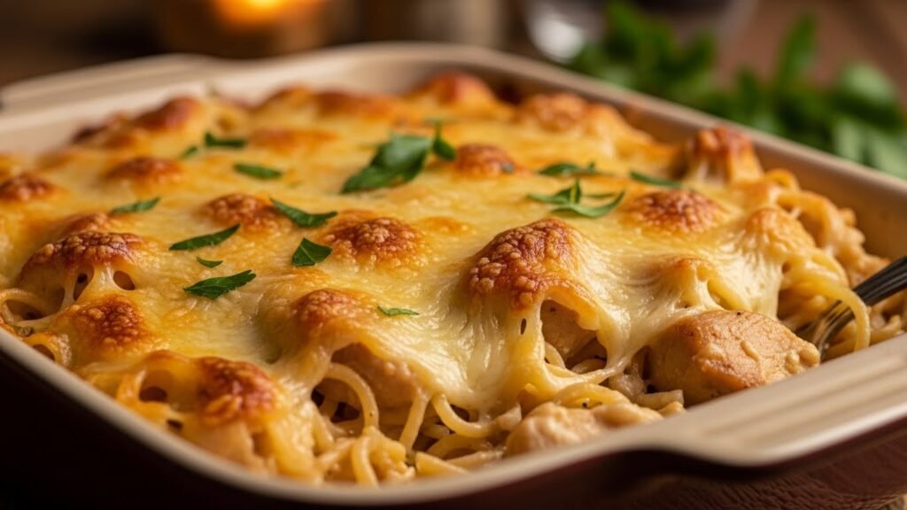 Chicken Tetrazzini Recipe – A Cozy, Creamy, and Easy Family Favorite