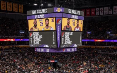 lakers vs portland trail blazers match player stats
