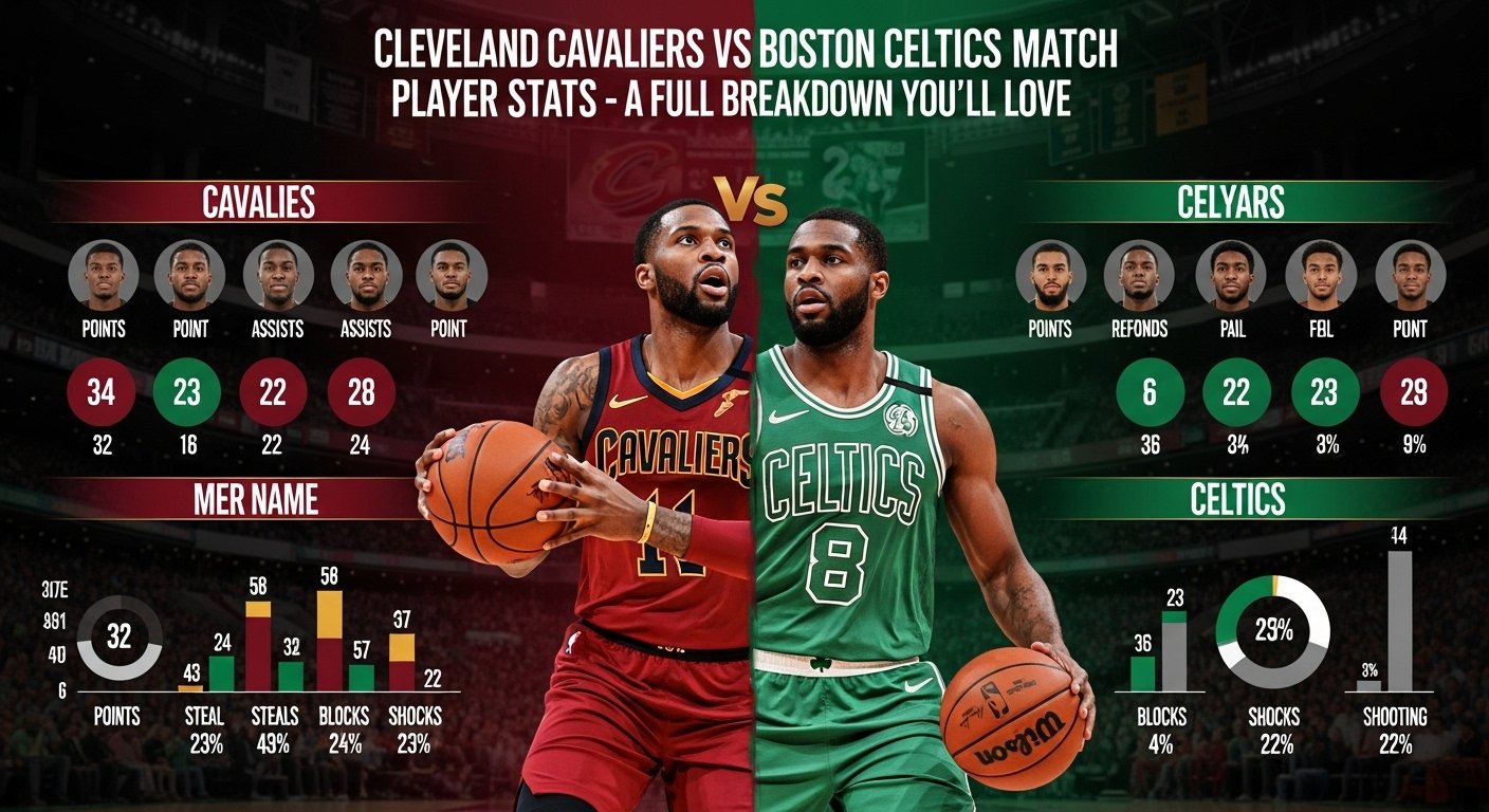 cleveland cavaliers vs boston celtics match player stats